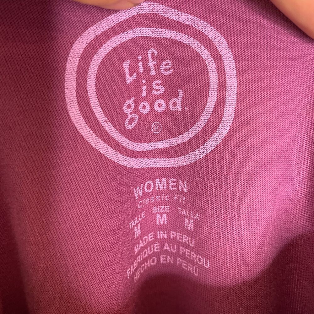 Women's Medium Life is Good S'mores You Complete Me Purple Classic Tee - Picture 4 of 6